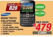 Samsung E2222 Texto Cellphone
