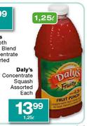 Daly's Concentrate Squash Assortd-1.25L
