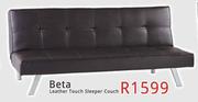 Beta Leather Touch Sleeper Couch