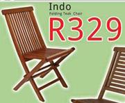 Solid Teak Indo Folding Chair