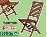 Solid Teak Hantwon Folding Chair