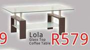 Lola Glass Top Coffee Table