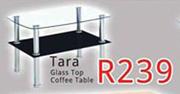 Tara Glass Top Coffee Table