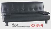 Macy Leather Touch Sleeper Couch