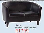 Amy Leather Touch 2 Seater