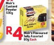 Moir's Flavoured Jelly Assorted-80g Each