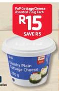 PnP Cottage Cheese Assorted-250g Each