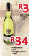 Du Toltskloof Cellar Sauvignon Blanc - 750ml