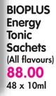 Bio Plus Energy Tonic Sachets(All Flavours)-48 x 10ml