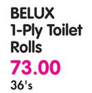 Belux 1-Ply Toilet Rolls-36's
