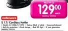 Mellerware 1.7Ltr Cordless Kettle CJ-100BK/CJ100W