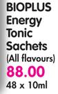 Bioplus Energy Tonic Sachets(All Flavours)-48 x 10ml