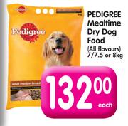 Pedigree Mealtime Dry Dog Food(All Flavours)-7/7.5 or 8kg Each