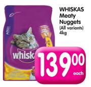 Whiskas Meaty Nuggets(All Variants)-4kg