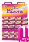 Minora Platinum Blades-20 x 5's