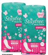 Stayfree Maxi Thick Pads(Scented/Unscented Wings/No Wings)-10's Each