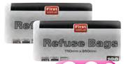 First Value Refuse Bags-100's