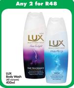 Lux Body Wash(All variants)-2x400ml