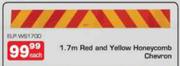 1.7m Red And Yellow Honeycomb Chevron-Each