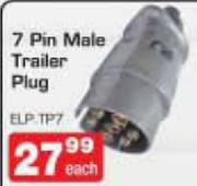 7 Pin Male Trailer Plug Each