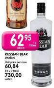 Russain Bear Vodka-1 x750ml