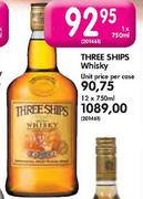 Three Ships Whisky-Unit Price Per Case 
