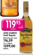 Jose Cuervo Gold Tequila-12 x 750ml