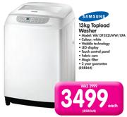  Samsung 13kg Topload Washer WA13F5S2UWW/XFA