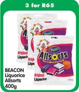 Beacon Liquorice Allsorts-3 x 400g