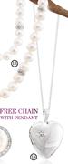 Silver CZ Pendant With Chain