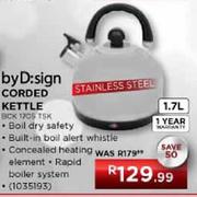 By D:Sign Corded Kettle-1.7L