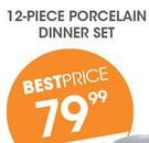 12 Piece Porcelain Dinner Set