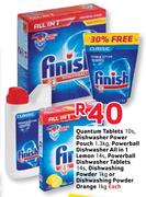Quantum Tablets-10's/Dishwasher Power Pouch-1.3kg/Powerball Dishwasher All-In-1 Lemon-14's Each