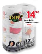 Dinu Roller Towels Assorted - 2's Each