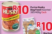 Purina Husky Dog Food Assorted-385/400g Each