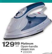 Platinum Open-Handle Steam Iron-2200w