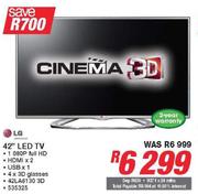 LG 42" LED TV 42LA6130 3D