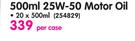 Castrol 500ml 25W-50 Motor Oil-20x500ml Per case