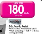 Homestead 20L  Acrylic Paint