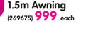 Duolite 1.5m Awning