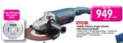 Ryobi 2100W 230mm Angle Grinder With Diamond Blade G-232