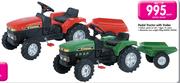 Pedal Tractor With Trailer-Each