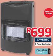 Counter Point 3 Panel Gas Heater