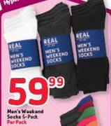 Men's Weekend Socks 5 Pack-Per Pack