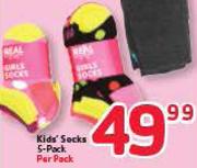 Kids Socks 5 Pack-Per Pack