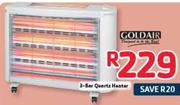 Goldair 3 Bar Quartz Heater