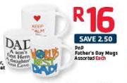 PnP Father's Day Mugs Assorted-Each