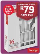 Prestige 16-Piece Cutlery Set Plus Free Cutlery Tray