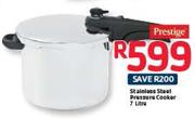 Prestige 7L Stainless Steel Pressure Cooker