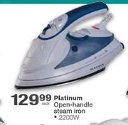 Platinum Open-Handle Steam Iron-2200W